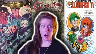 COMICS REVIEW: Immortal Rising, Crimson Rhen, & Previously On Clownfish TV [FIXED AUDIO Edition]