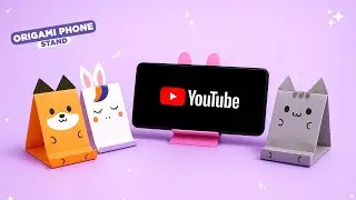 Подставка для мобильного телефона из бумаги оригами | Подставка для мобильного телефона своими ру...