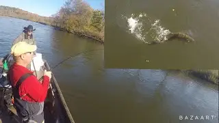 Fall Steelhead River Fishing! Float Fishing For Brown Trout and Steelhead In The Manistee River!