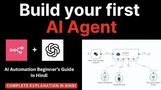 Build an AI Agent with No Code (n8n + OpenAI Tutorial) - Free & Local Setup Guide in Hindi