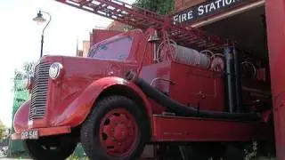 Brooklands Merryweather visits Byfleet Fire Station