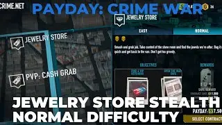Payday: Crime War Gameplay || Jewelry Store Stealth on Normal Difficulty #payday #gameplay