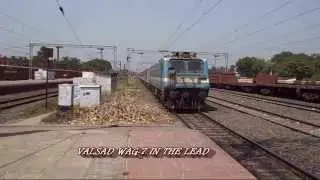 First Ever Howrah - Chennai Premium AC Special rips the tracks in Bauria during its Inaugural Trip