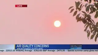 Smoke brings in a spectular sunrise throughout Oregon