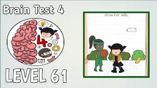 Brain Test 4 Level 61 Solution Walkthrough 