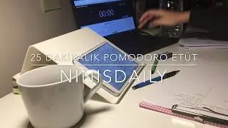 BENİMLE ÇALIŞIN - 5 | 25 Dakikalık Gerçek Zamanlı Pomodoro Etüt | (Real Time Study With Me )