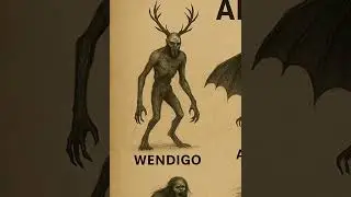 Wendigo Explained &ndash; The Flesh-Eating Spirit of the Forest 🌲🩸 #shorts #mythological #creatures