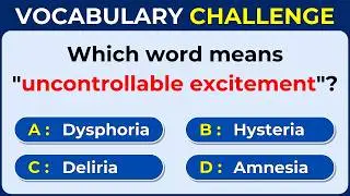 Only 1% Can Score 30/30! Advanced English Emotions Vocabulary Quiz | #Challenge 14