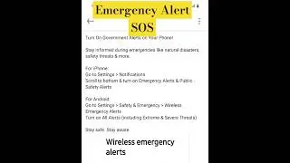 Emergency Alert - Wireless - #technology #war #emergency #india #android #mobile #reels #indvspak
