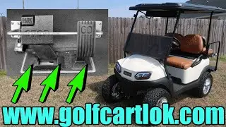 How To Install the GOLF CART LOK | Will Not Roll When Locked | Prevent Golf Cart Theft | Security
