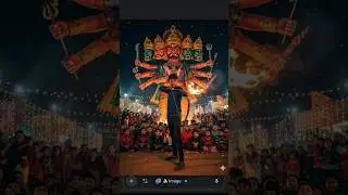 dashera Ravan Google Gemini PhotoEditing Prompt #googlegemini#ravan#photoediting#prompt