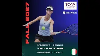 Vittoria Vaccari College Tennis Reel - Fall 2027