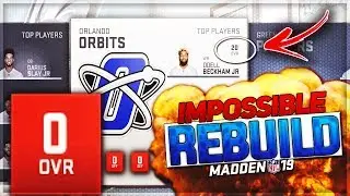 IMPOSSIBLE REBUILD -- Rebuilding A 0 Overall Team | Madden 19 Franchise Mode