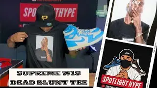 Supreme W18 FW25 dean blunt tee unboxing and fit on body