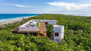 Tulum's Beachfront Elegance: Exclusive House With Sky Pool | RentalsTulum.com