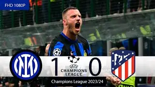 Inter Milan vs Atletico Madrid 1-0 | R&eacute;sum&eacute; 8es de Finale Aller - UEFA Champions League 2023-24