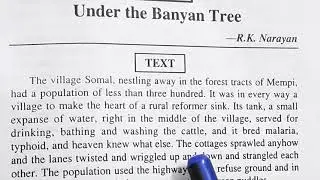 R.K.Narayan's 'Under the Banyan Tree' full explanation by Sulekha Jadaun in Hindi