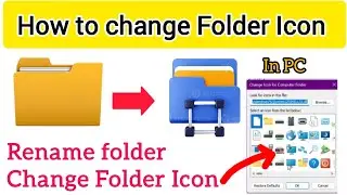 How to change Folder Icon in PC//Computer में Folder का name कैसे change करें//#ccc #computer#shorts
