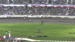 Greg Hancock vs szalejący Tai Woffinden (bieg 15 GP Polski - Toruń 2014)