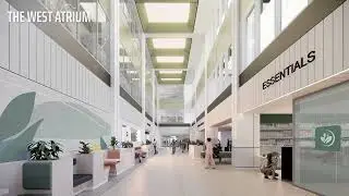 New University Hospital Monklands - virtual walkthrough of ground floor public areas