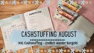 Cash stuffing August 🌴 Distribute huge amounts of cash into envelopes 🌼 Save money