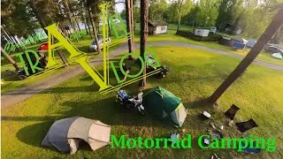 Motorrad Camping am Moldauer Stausee