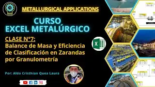 💻📚✅ Clase N°7. Balance de Masa y Eficiencia de Clasificación en Zarandas por Granulometría