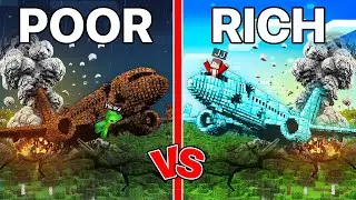 Mikey POOR vs JJ RICH Airplane Crash in Minecraft (Maizen)