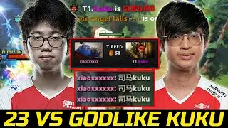 T1.KUKU VS 23SAVAGE - GODLIKE BEASTMASTER VS RAZOR TURNAROUND DOTA 2