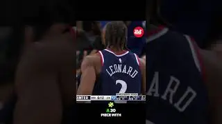 Кавай Леонард забросил свой шестой трёхочковый за вечер 🤩