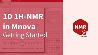 1D 1H-ЯМР в Mnova - Начало работы