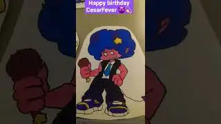I draw @CesarFever for his birthday, I hope he has good birthday!!