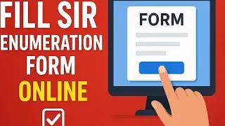 How to fill Self Enumeration Form in mobile//अपना गणना प्रपत्र स्वयं आनलाइन कैसे भरें #sir #eci 