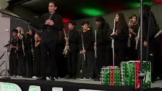 Jane Addams MS Marching Band Performance - Angel Tree Lighting 2025