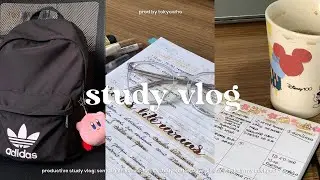 📓 productive study vlog: senior high school, lots os study, coffee, haircut, what’s in my backpack