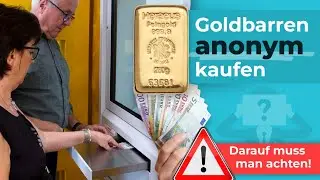 Kleine Goldbarren anonym kaufen - darauf sollten Sie achten!