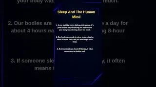 How Sleep Affects the Human Mind