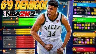 NBA 2K23 6'9 DEMIGOD BUILD - 86 BADGE UPGRADES - BEST SMALL FORWARD BUILD