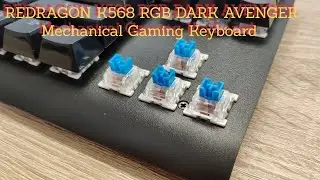 REDRAGON K568 RGB DARK AVENGER Mechanical Gaming Keyboard 87 Keys