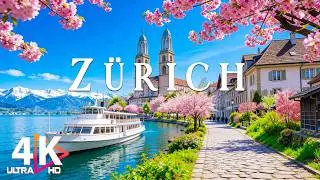 Zurich Spring 4K 🌸 A City in Bloom &ndash; Dreamy Journey in the Heart of Switzerland | Relaxing Music
