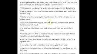 Scriptures Often Ignored   Sermon On The Mount