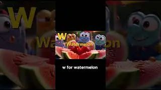 Wonderful W Words  Whale 🐳, Watermelon 🍉 & Windmill