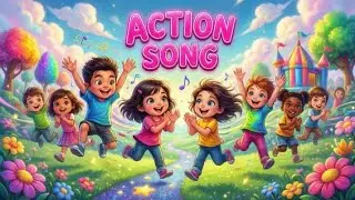 Action Song for Kids 🕺💃 | Jump Run Clap | Fun Exercise Song