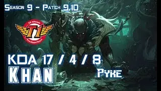 SKT T1 Khan PYKE vs VIKTOR Top - Patch 9.10 KR Ranked