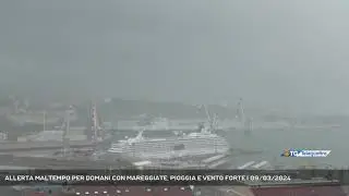 ALLERTA MALTEMPO PER DOMANI CON MAREGGIATE, PIOGGIA E VENTO FORTE | 09/03/2024