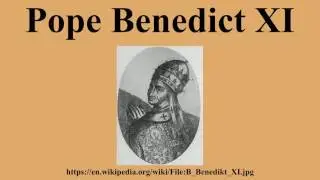 Pope Benedict XI