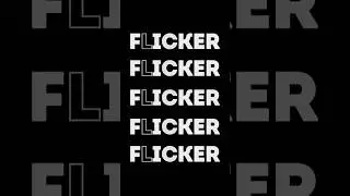 Flicker Text Effect in After Effect #shorts #tutorial #motion