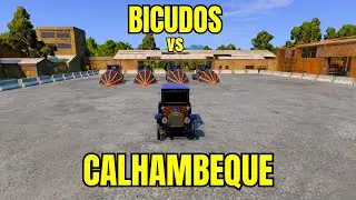 CALHAMBEQUE vs  4 CAMINH&Otilde;ES BICUDOS  -  DESAFIOS NA ARENA Beamng Drive