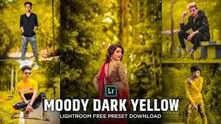 Moody Dark Yellow Preset - Lightroom Mobile Free Preset | Dark Yellow Preset | Moody Yellow Preset
