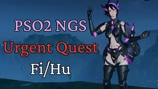 PSO2 New Genesis CBT - Urgent Quest Fi/Hu Knuckles Gameplay
